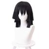 FENNIDICE Obanai Iguro Cosplay Wig Hair Role Play Halloween Costume Party Wigs + Wig Cap view 1