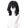 FENNIDICE Obanai Iguro Cosplay Wig Hair Role Play Halloween Costume Party Wigs + Wig Cap view 2