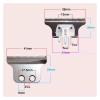 1PC Hair Clipper T-Blade Stainless Steel Hair Trimmer Baldhead Hair Cutter Accessories Barber Cutter(B) view 2