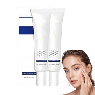 Double Eyelid Defining Cream,Double Eyelid Glue,Fast-Drying Natural Long-Lasting Eyelid Enhancer, Upper Eyelids Firming Cream For Droopy Eyelids,Waterproof, Easy To Remove (2PCS)