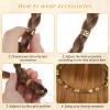 220 Pcs Hair Jewelry for Dreadlock, Gold Braids Rings Hair Cuffs Hairclips for Braids, Metal Braid Charms for Women, Gold Dreadlock Accessories Decorations view 3