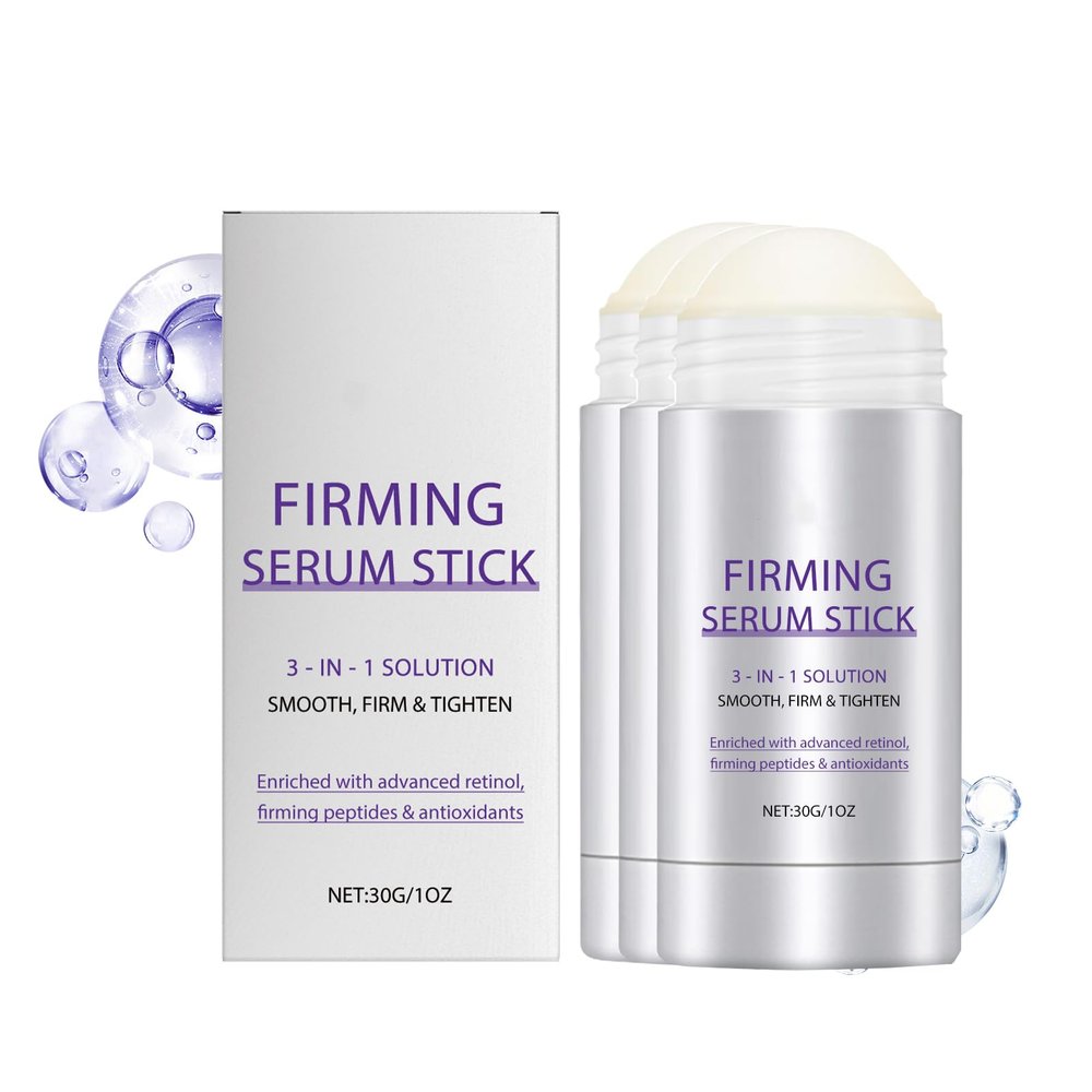 Retinol Face Balm Stick - Solid Anti Aging Skincare Stick with Collagen & Vitamin E, Fades Fine Lines, Improves Elasticity, Non Greasy Portable 3oz (3)