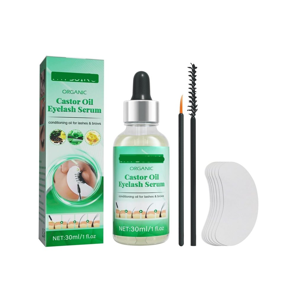 Eyelash Oil Set, Nourishing & Lengthening Serum For Natural, Curly, Shiny Lashes - Gentle Formula, Easy Application(1PCS)