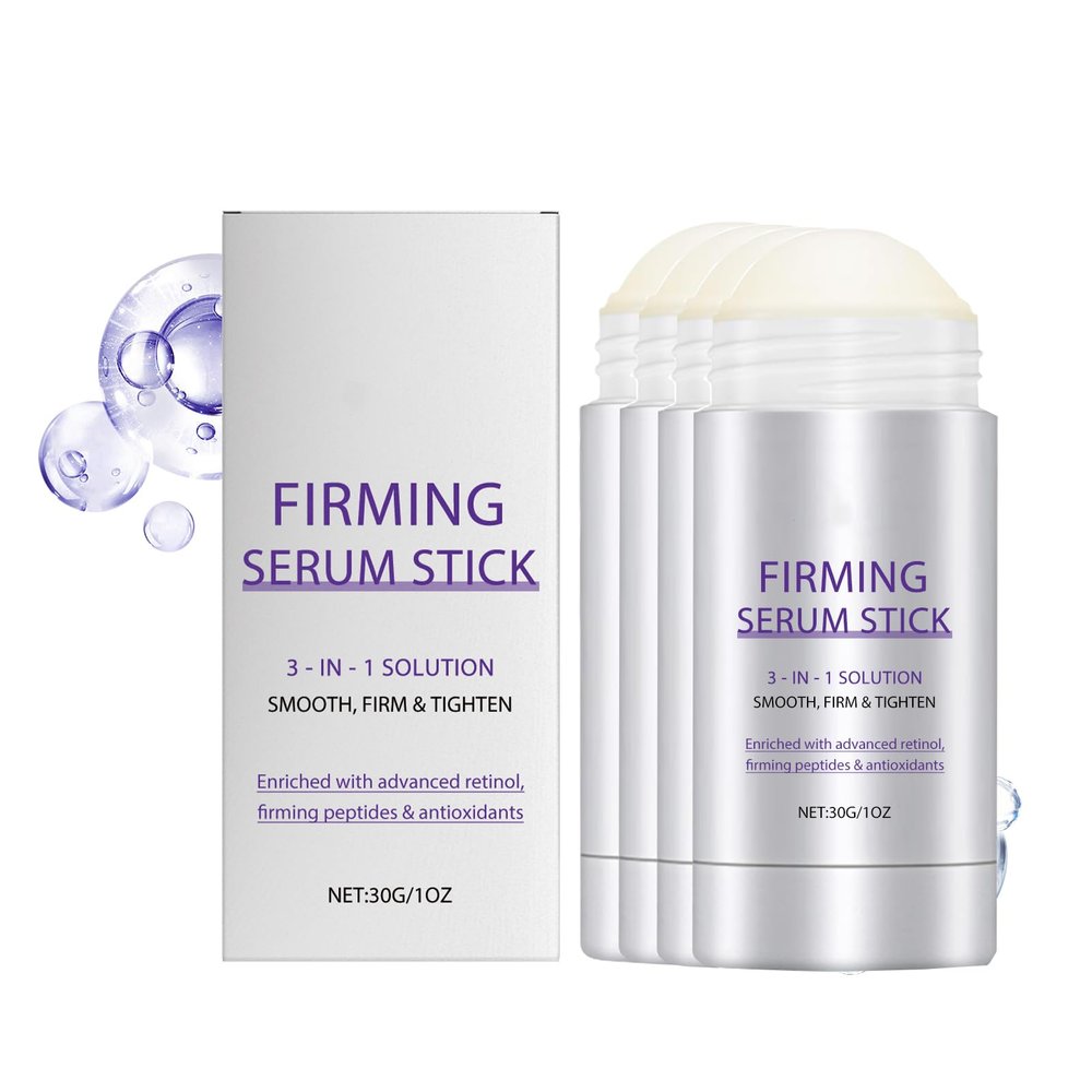 Retinol Face Balm Stick - Solid Anti Aging Skincare Stick with Collagen & Vitamin E, Fades Fine Lines, Improves Elasticity, Non Greasy Portable 4Fl oz (4)