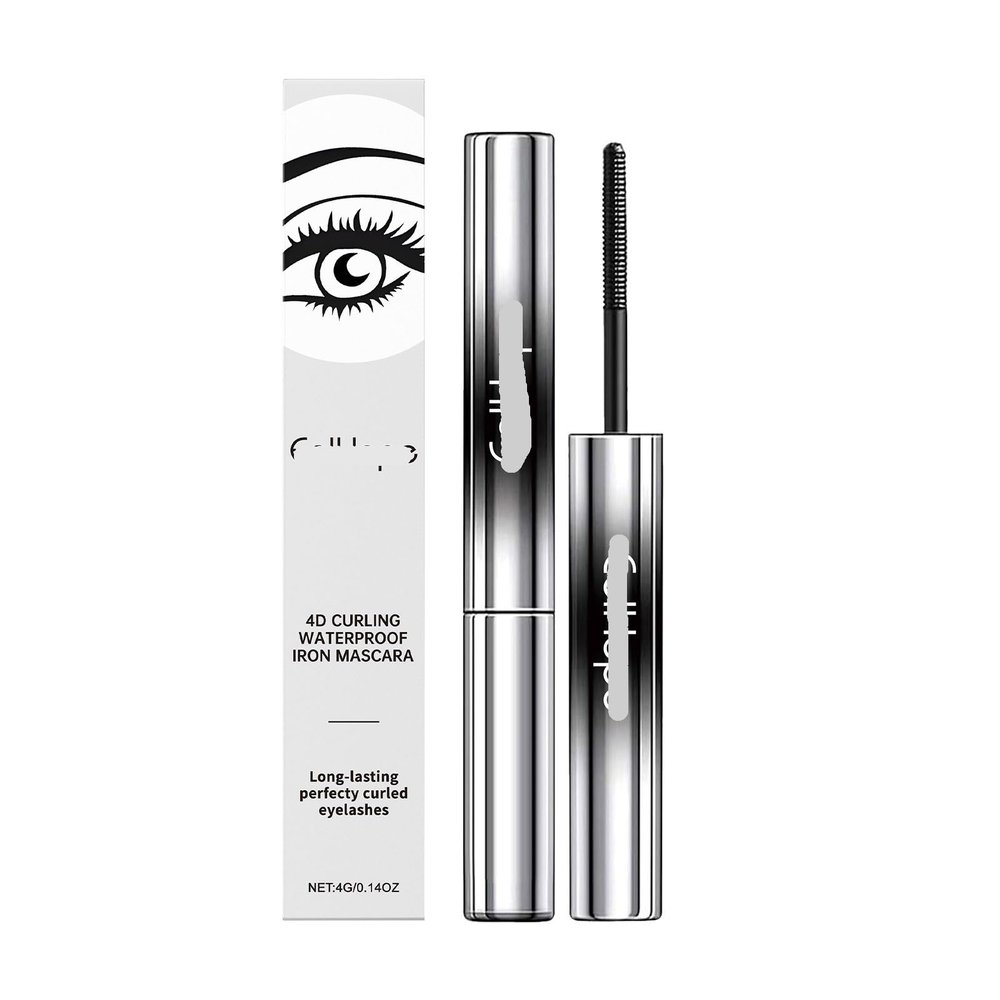 4D Curling Mascara - Natural Length & Volume, Waterproof, Smudge-Proof, Long-Lasting Lash Enhancement(2PCS)