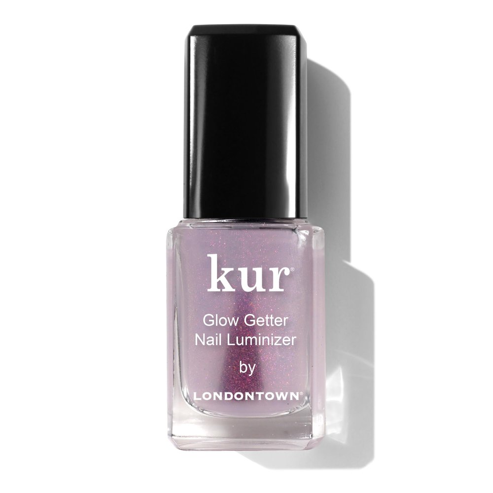 LONDONTOWN Glow Getter Nail Luminizer  One-Step Nail Treatment with Hexanal & Shimmer for Stronger, Healthier, Glossier Nails, No Base or Top Coat Needed, 0.4 Fl Oz