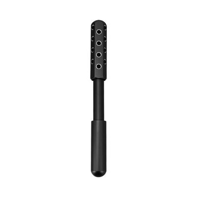 Betypura 24-Stone Facial Roller - Cooling Face & Neck Massager Tool for Skin Rejuvenation | 360 Contouring with Germanium Stones & Aircraft Aluminum | Portable 7.6" Beauty Roller - Black