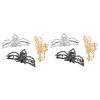 Focket Hair Claw Clips, Alloy Anti Slip Hair Claw Clamp with Secure Grip for Thick Long view 3