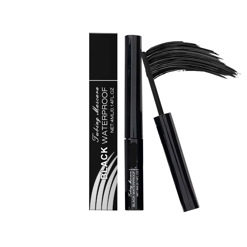 3D Black Mascara, Long-lasting, Smudge-proof, Quick-drying, Natural Curl, No Flaking, Enhances Lash Elasticity, Easy Application(2PCS)