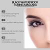 3D Black Mascara, Long-lasting, Smudge-proof, Quick-drying, Natural Curl, No Flaking, Enhances Lash Elasticity, Easy Application(2PCS) view 4