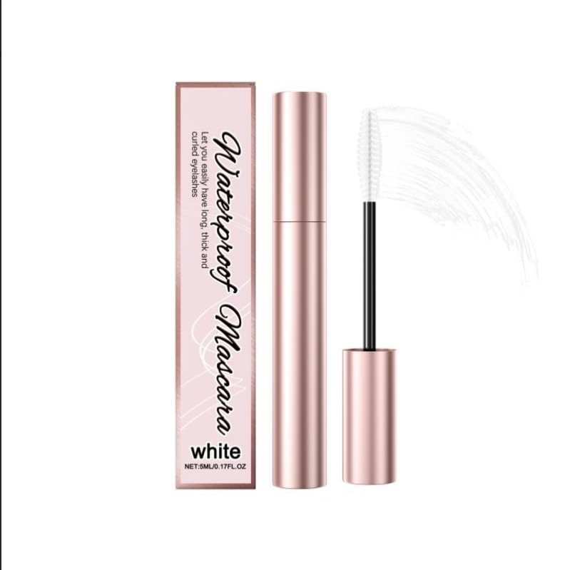 White Mascara - Root-Defining, Natural Length, Smudge-Proof, Clump-Free, Travel-Size | Quick Volume &, Enhances Eye Makeup, Easy Application(1PCS)