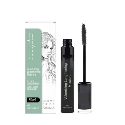 Black Mascara - Volumizing, Lengthening, Curling, Long-Lasting, Smudge-Proof, Waterproof Formula For Natural Look(1PCS)