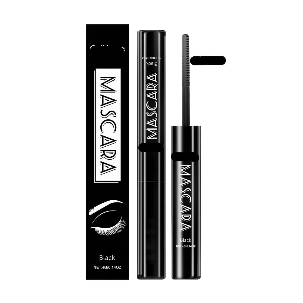 Black Mascara - Long-lasting, Smudge-proof Formula For Natural Volume & Curl, Gentle For Sensitive Eyes, All-Day Wear(1PCS)