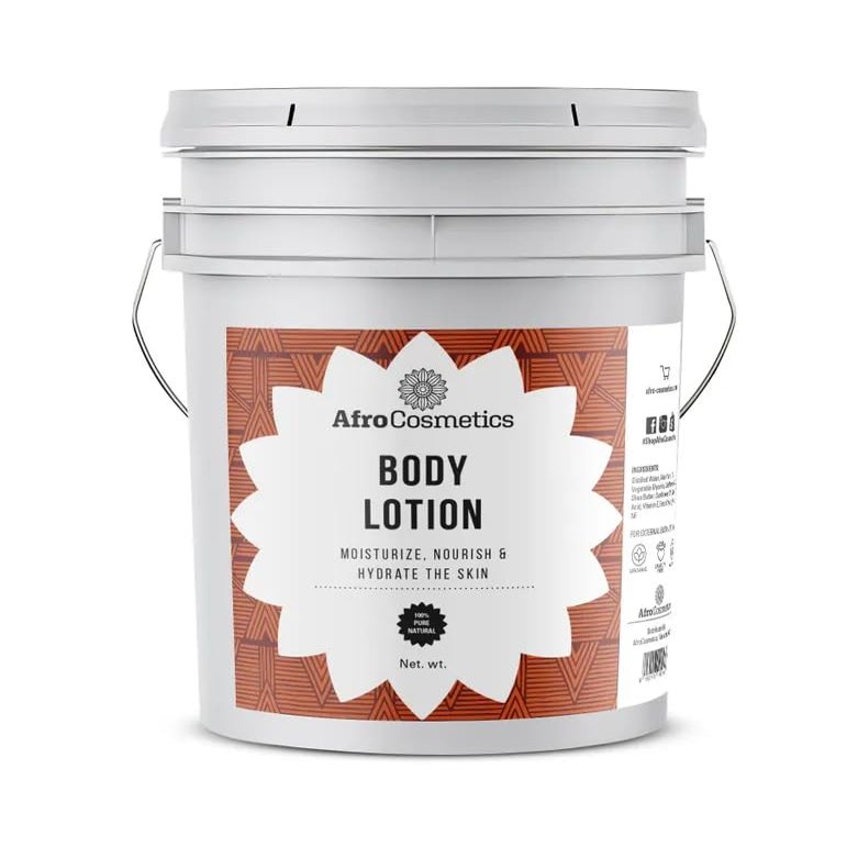 AFROCOSMETICS Lotion Based For Dry Skin Soothes and Moisturize the Body Unscented 5 Gallon Bucket