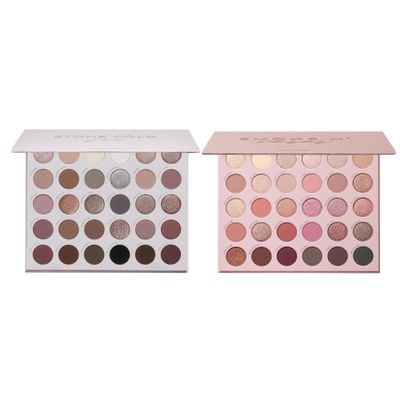 ColourPop Eyeshadow Icons Bundle  Stone Cold Fox Palette (30 Pan Cool Tone), Smoke N Roses Palette (Rosey & Smokey Hues), Long-Wearing Matte & Metallic Finishes
