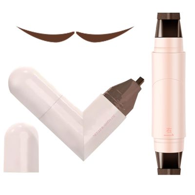 Eye End Stamp, Women Makeup Eye End Stamp 2-Tip, Precise Stencil Daily Quick-Drying Cosmetics Waterproof for Beginners, Professionals