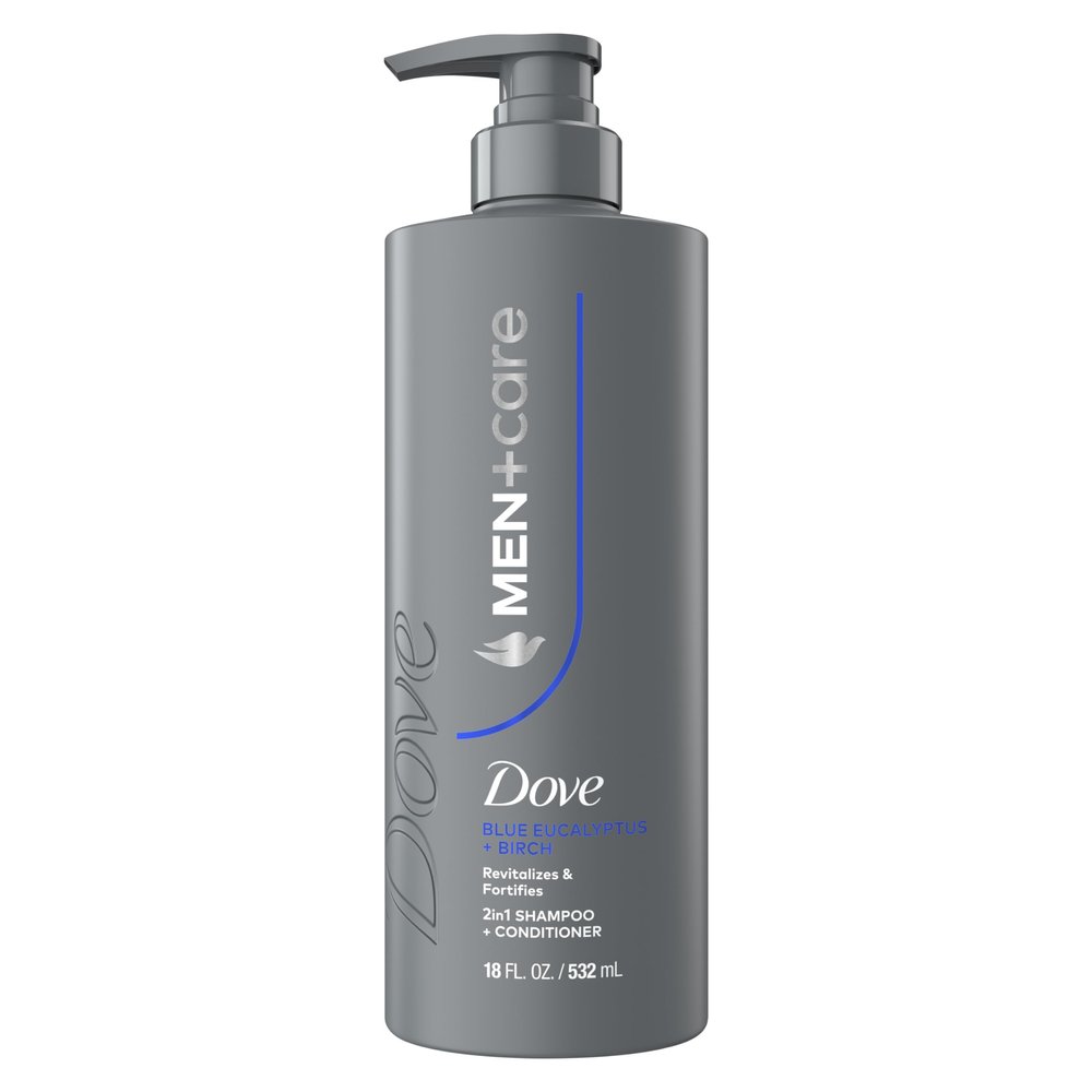 Dove Men+Care Eucalyptus & Birch Shampoo, Revitalizes & Fortifies Hair 18oz