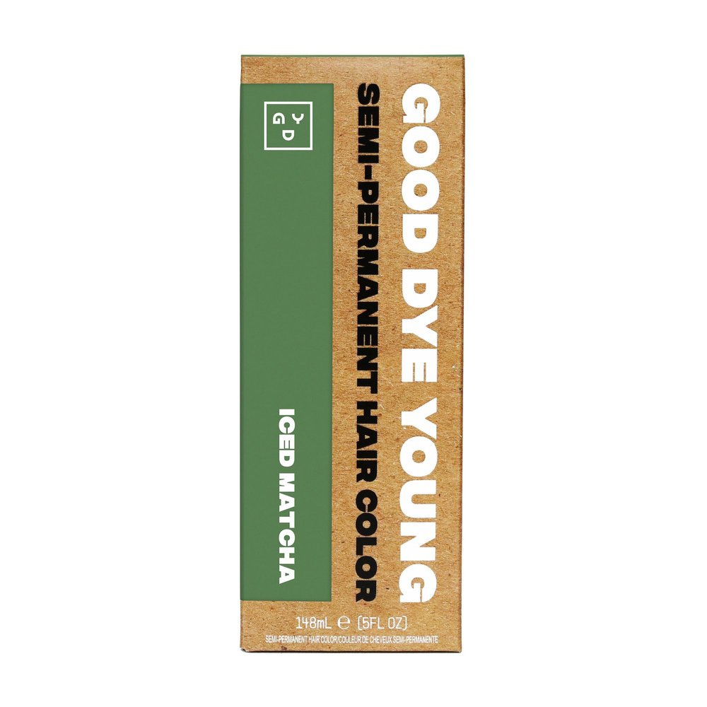 Good Dye Young Semi-Permanent Soft Green Hair Dye, 5 FL OZ, Iced Matcha