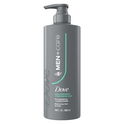 Dove Men Dandruff Defense 2-in-1 Shampoo & Conditioner for Flakes 18oz