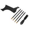 Focket Beard Shaper for Men, Professional Beard Shape Tool with 4 Hairdressing Pencils for Aligning and Diving Kit for Styling Trimming Tool (BLACK) view 1