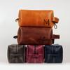 COZY LEATHER Personalized Travel Toiletry Bag for Men Premium Genuine Leather Dopp Kit for Men, Leather Dopp Kit Dark Brown Small view 4