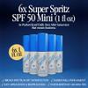 Vacation Mini Super Spritz SPF 50, Water-Resistant, Daily Face Sunscreen Spray, Mini Setting Spray, Non-Comedogenic, Vegan, Travel Size, 1 Fl. Oz. (Value Pack of 6) view 2