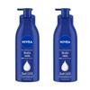 NIVEA Nourishing Body Milk Richly Caring Lotion 48 Hour Deep Moisture for Very Dry Skin  Almond Oil + Deep Moisture Serum  Fast-Absorbing, Non-Greasy Rich Cream 400ml, Pack of 2 view 1