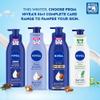 NIVEA Nourishing Body Milk Richly Caring Lotion 48 Hour Deep Moisture for Very Dry Skin  Almond Oil + Deep Moisture Serum  Fast-Absorbing, Non-Greasy Rich Cream 400ml, Pack of 2 view 4