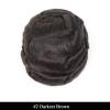 0.08mm Mens Thin Skin Hair System Toupee for Men European Human Hair Replacement Pieces Protesis 8x10 Inch Front V Loop Natural Hairline with Single Knot Male Hairpiece Toupee #2 Dark Brown view 2