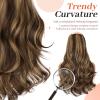 Kookastyle Clip in Hair Extensions, Natural Long Layered Soft Invisible Synthetic Curly Wavy Hairpieces for Women,4 pcs(20 Inch,Balayage Dark Brown to Chestnut) view 3