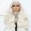 Ruiieea Blonde Lace Front Wig, Synthetic 13x4 Lace Front Wig Body wave, Blonde Lace Frontal Wig for Women Glueless Daily Use 26 Inch view 1