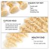 #613 Honey Blonde Bundles Deep Wave Bundles Human Hair 16 18 20 Inch Unprocessed Brazilian Virgin Weave Hairs Blonde 3 Bundle 50 Gram Per Bundle Human Hair Extensions view 3