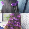 90PCS Hair Perm Rods Hair Curlers Rollers Wave Heat Perm Rod Root Fluffy Clamp DIY Clip Hairdressing Styling Tool(Purple & Pink) Rods view 3