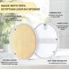 Kuenst Natural Loofah Sponge, Substitute Exfoliating Body Scrubber, Shower Loofah for Women & Men,Made with Eco-Friendly Luffa Bath Sponge, 2 Pack, 5.71in*3.94in, NavajoWhite-Snow view 2