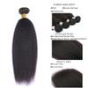 Yaki Straight Human Hair Bundles Kinky Straight Human Hair Bundle 28 28 28 Inch Natural Black Double Weft Brazilian Virgin Remy Hair Extensions Yaki Bundles For Women view 3