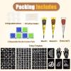 146 Pcs Temporary Tattoo Kit, Waterproof Long Lasting Temporary Tattoo Kids Adult Women Men, 3 Pcs Tattoo Cones Ink(Black/Maroon/Cherry Red),136 Reusable Temporary Stencils Christmas Gifts for Friends view 2