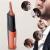 Mrisata Electric Nose Hair Trimmer Multi Functional LED Light Nose Ear Eyebrow Beard Trimmer for Men with Stainless Steel ABS Material 17cm (Orange) view 2