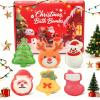 Christmas Bath Bombs for Kids & Women, Handmade Bath Bomb Gift Set of 6 Fun Shapes, Perfect Stocking Stuffers for Teen Girls & Boys, Skin Care Bathbombs as Christmas Gifts for Kids view 1