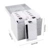 10 Layers Acrylic Eyelash Storage Box,Eyelash Holder Extension Tool,Makeup Organizer False Eyelashes Glue Pallet Holder, Grafting Eye lashes Close-Packed Display with 10 Pallets (Silver) view 2