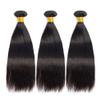 Brazilian Straight Human Hair Bundles Natural Black Color 24 24 24 Inch Straight Bundles Human Hair Double Weft Unprocessed Remy Hair Extensions Quick Weave For Women view 4