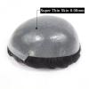 0.08mm Mens Thin Skin Hair System Toupee for Men Human Hair Replacement Pieces Protesis 8x10 Inch Front V Loop Natural Hairline with Single Knot Male Hairpiece Toupee #2 Darkest Brown with 30% Grey view 3