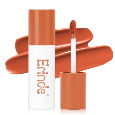 Erinde Lips Staining Lip Oil, Glossy Lip Stain, Long-Lasting Lightweight Lip Staining Oil, Moisturizing Plumping Hydrating Glossy Lip Tint, Vegan & Cruelty-Free, 04