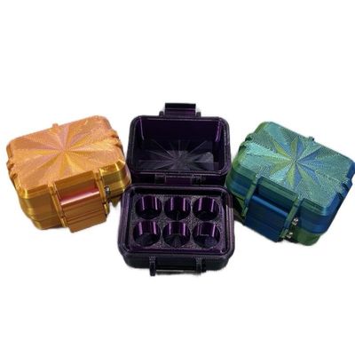 3D Printed Vial Case for 3ml Vials, Snap-Close Design, Multiple Size Options, Travel and Storage Organizer (Rainbow, 6)