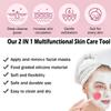 Facial Cleansing Brush,3 in 1 Silicone Face Mask Brush, Face Scrubber for Exfoliating,Deep Pore Cleansing,DIY Mask view 2