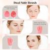 Facial Cleansing Brush,3 in 1 Silicone Face Mask Brush, Face Scrubber for Exfoliating,Deep Pore Cleansing,DIY Mask view 3