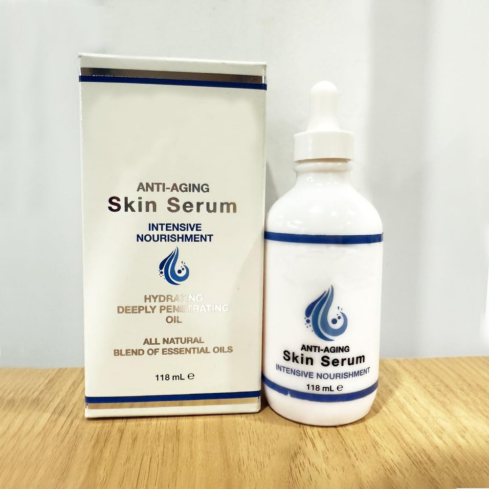 Anti-Aging Skin Serum, Intensive Nourishment, Natural Essential Oil Blend, Hydrating Deep Penetrating Formula, 118mL