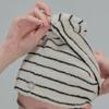 WENSHUO Ink Stripes Hair Towel Wrap-Drying Tool,100% Combed Cotton,Luxury Hair Dry Towels,Super Absorbent with Button Fasten(Pack of 1) view 1