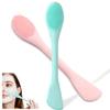 2 PCS Facial Cleansing Brush,2 in 1 Silicone Face Mask Brush for Exfoliating,Massaging,Remove Blackheads,Deep Pore Cleansing,DIY Mask view 1