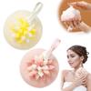 2025 New Sunflower Suction Cup Bath Ball, Bath Sponge Cleaning Brush Sponge Bath Ball, 2-in-1 Suction Cup Bath Balls Bath Accessories for Shower Exfoliating (Yellow+Skin) view 1