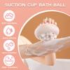2025 New Sunflower Suction Cup Bath Ball, Bath Sponge Cleaning Brush Sponge Bath Ball, 2-in-1 Suction Cup Bath Balls Bath Accessories for Shower Exfoliating (Pink+Yellow) view 2